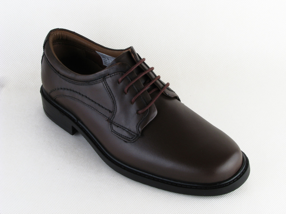 Mens Hush Puppies Brown Leather Lace Up Work Shoes Size 7 8 9 10 11 12 ...